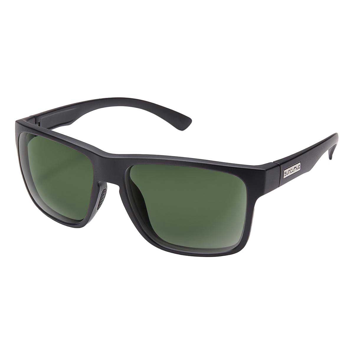 Suncloud Rambler Sunglasses Polarized in Matte Black with Grey